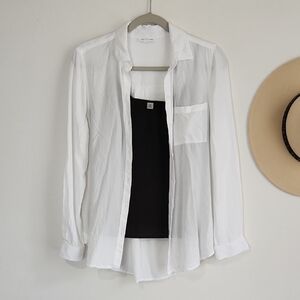 Beachlunchlounge White Button-Up Shirt